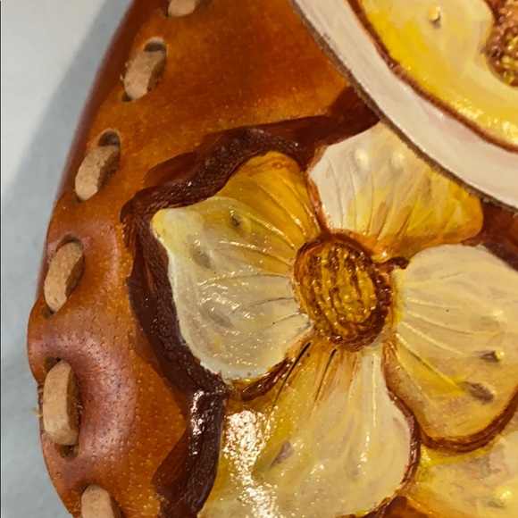 Mini Boho Tooled Leather Purse - Picture 6 of 6